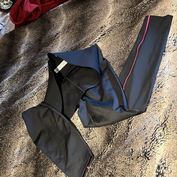 Savage X Fenty Rihanna Hotline High-Waist black Caviar Leggings Sz 1X - Picture 11 of 15